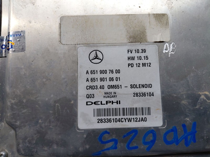 Recambio de centralita motor uce para mercedes-benz clase b (w246) sport referencia OEM IAM   
