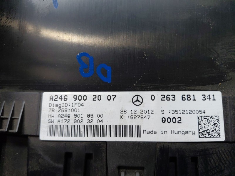 Recambio de cuadro instrumentos para mercedes-benz clase b (w246) sport referencia OEM IAM   