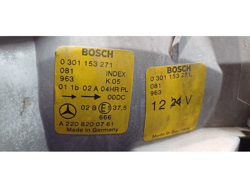 Recambio de faro izquierdo para mercedes clase s (w220) berlina 430 (220.070) referencia OEM IAM A2208200761  