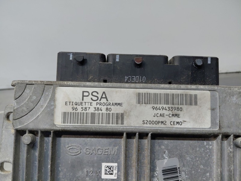 Recambio de centralita motor uce para peugeot 1007 dolce referencia OEM IAM 9658738480 9649433980 