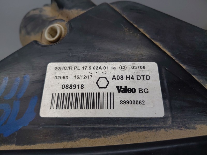 Recambio de faro derecho para peugeot 1007 dolce referencia OEM IAM 620649  