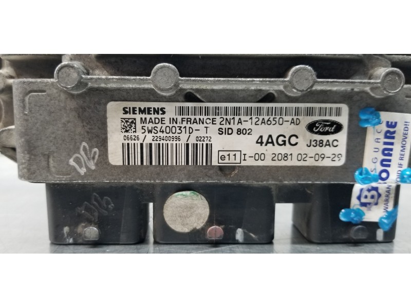 Recambio de centralita motor uce para ford fusion (cbk) ambiente referencia OEM IAM 2N1A12A650AD 5WS40031D  Recambio de centralita motor uce para ford fusion (cbk) ambiente referencia OEM IAM 2N1A12A650AD 5WS40031D