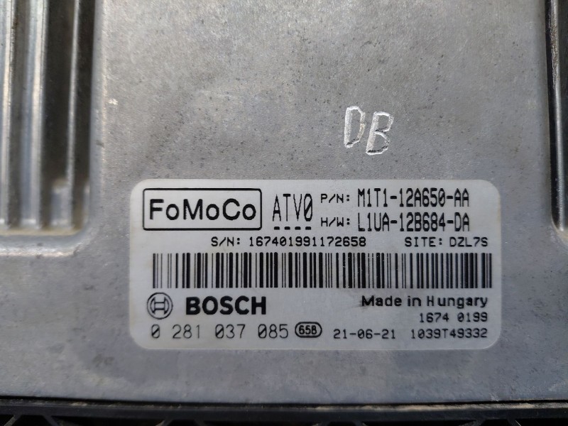 Recambio de centralita motor uce para ford focus st-line referencia OEM IAM m1t112a650aa 0281037085 l1ua128684da