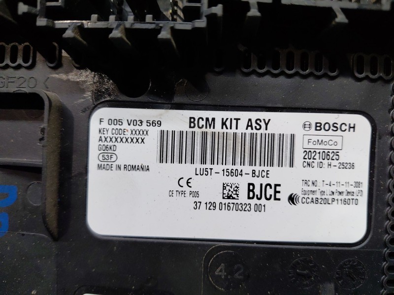 Recambio de modulo electronico para ford focus st-line referencia OEM IAM lu5t15604bjce 20210625 f005v03569