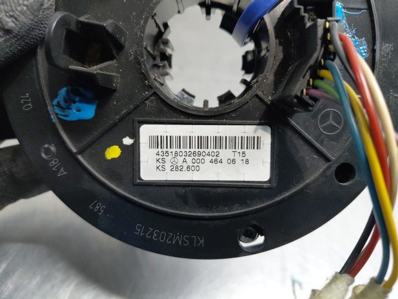 Recambio de anillo airbag para mercedes-benz clk (c209) clk 270 cdi (209.316) referencia OEM IAM A2034640118  