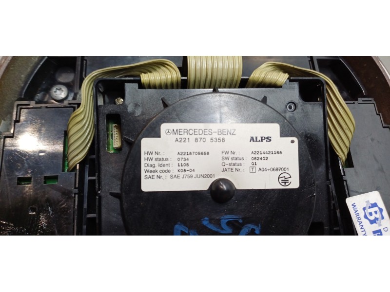 Recambio de mando multifuncion para mercedes clase s (w221) berlina 320 / 350 cdi (221.022) referencia OEM IAM A2218705658  