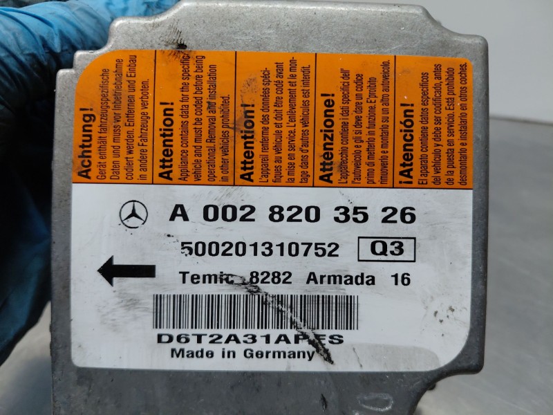 Recambio de centralita airbag para mercedes-benz clase e (w211) berlina 220 referencia OEM IAM A0028203526  