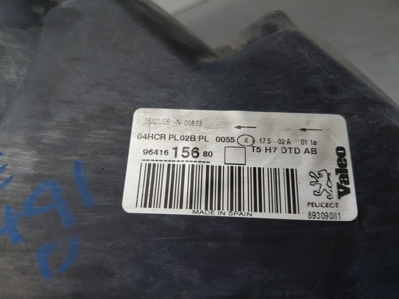 Recambio de faro derecho para peugeot 307 sw (3h) 1.6 hdi 110 referencia OEM IAM 9641615680  