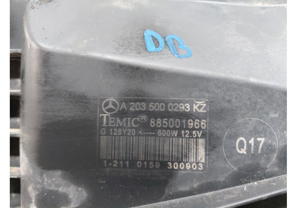 Recambio de electroventilador para mercedes-benz clk (c209) clk 270 cdi (209.316) referencia OEM IAM A2035000293 A2035000293KZ 