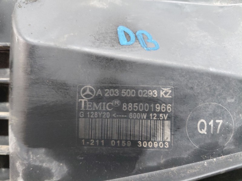 Recambio de electroventilador para mercedes-benz clk (c209) clk 270 cdi (209.316) referencia OEM IAM A2035000293 A2035000293KZ 