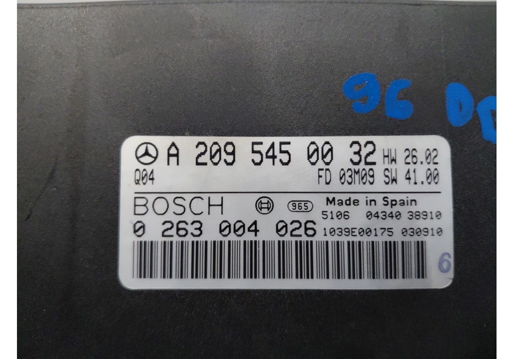 Recambio de modulo electronico para mercedes-benz clk (c209) clk 270 cdi (209.316) referencia OEM IAM A2095450032 0263004026 