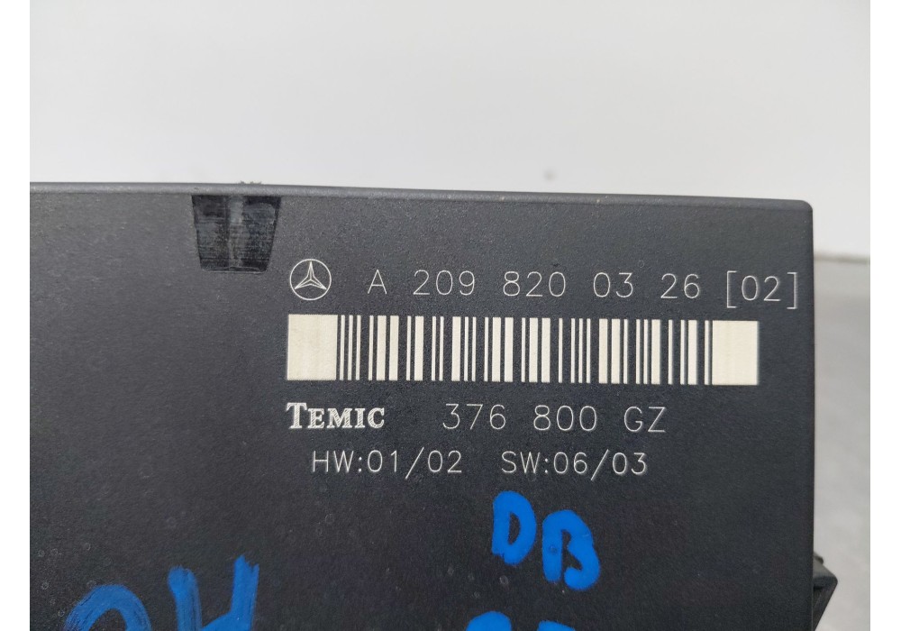 Recambio de modulo electronico para mercedes-benz clk (c209) clk 270 cdi (209.316) referencia OEM IAM A2098200326 A2098200326 