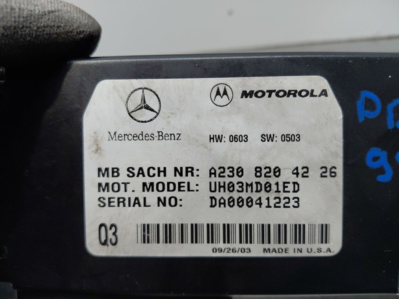 Recambio de modulo electronico para mercedes-benz clk (c209) clk 270 cdi (209.316) referencia OEM IAM a2308204226  