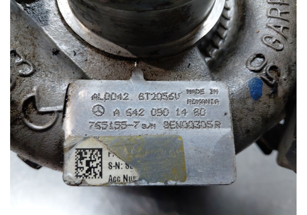 Recambio de turbocompresor para mercedes-benz clase m (w164) 320 / 350 cdi (164.122) referencia OEM IAM A6420901480  