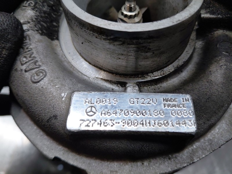 Recambio de turbocompresor para mercedes-benz clase e (w211) e 270 cdi (211.016) referencia OEM IAM A6470900180  