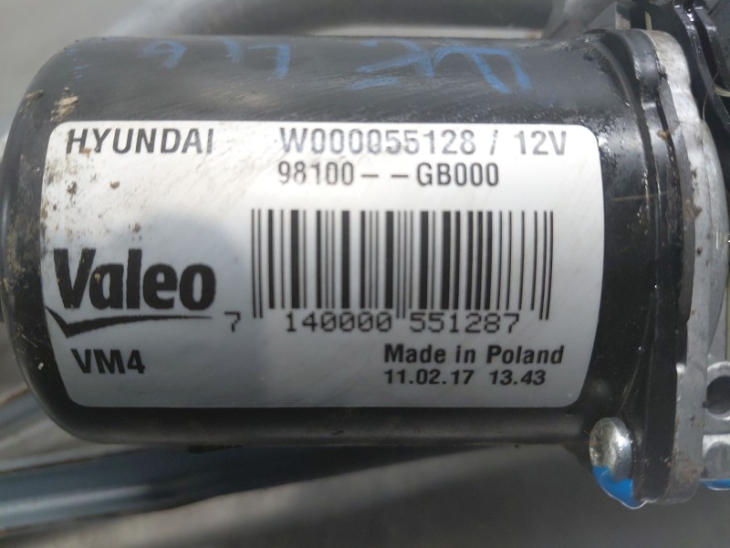 Recambio de motor limpia delantero para hyundai i20 ii (gb, ib) 1.2 referencia OEM IAM 98110C8000 98100GB000 