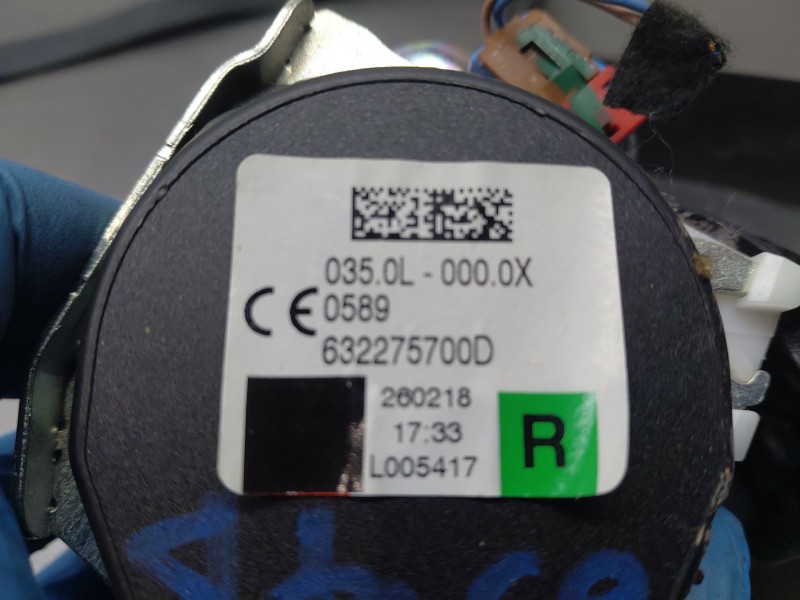 Recambio de cinturon seguridad trasero derecho para renault scenic iv intens referencia OEM IAM 888403599R  
