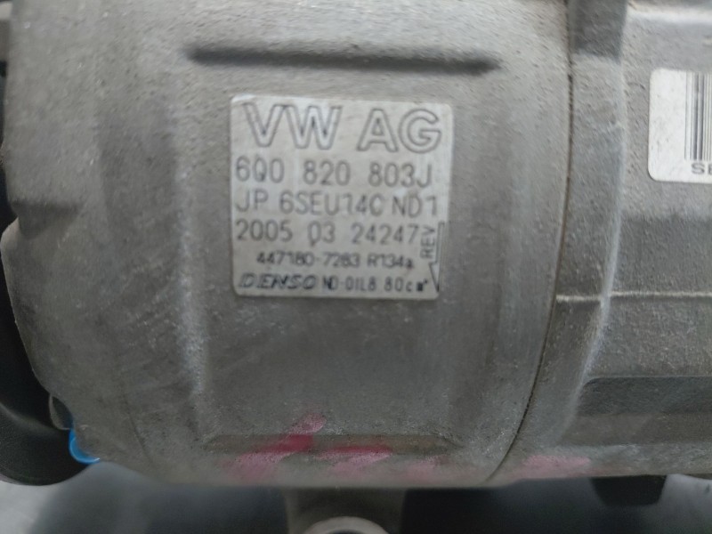 Recambio de compresor aire acondicionado para seat ibiza iii (6l1) 1.9 sdi referencia OEM IAM 6Q0820803J  