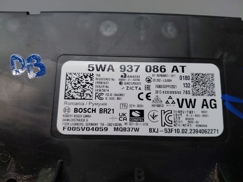 Recambio de modulo confort para volkswagen caddy v cargo referencia OEM IAM 5WA937086AT BR21 