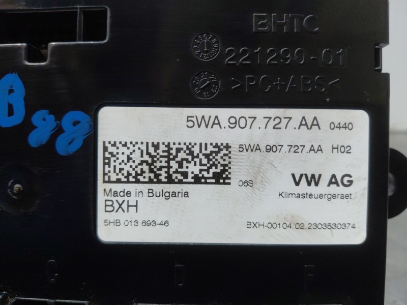 Recambio de modulo electronico para volkswagen caddy v cargo referencia OEM IAM 5WA907727AA 5HB013693-46 