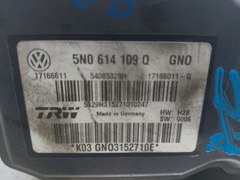 Recambio de abs para volkswagen tiguan (5n_) 2.0 tdi 4motion referencia OEM IAM 5N0614109Q 5N0614109QBEF 