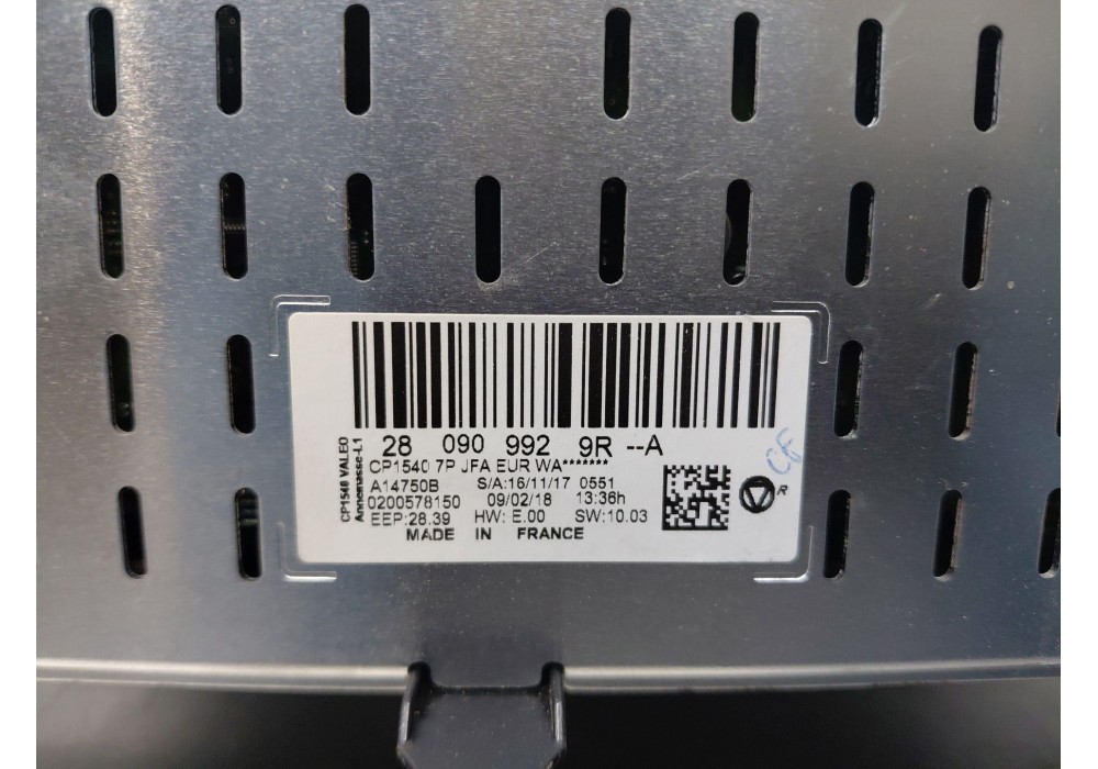 Recambio de pantalla multifuncion para renault scenic iv intens referencia OEM IAM 280909929R  