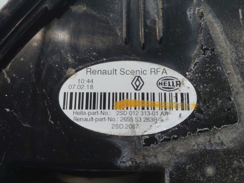 Recambio de piloto trasero izquierdo para renault scenic iv intens referencia OEM IAM 265553283R  