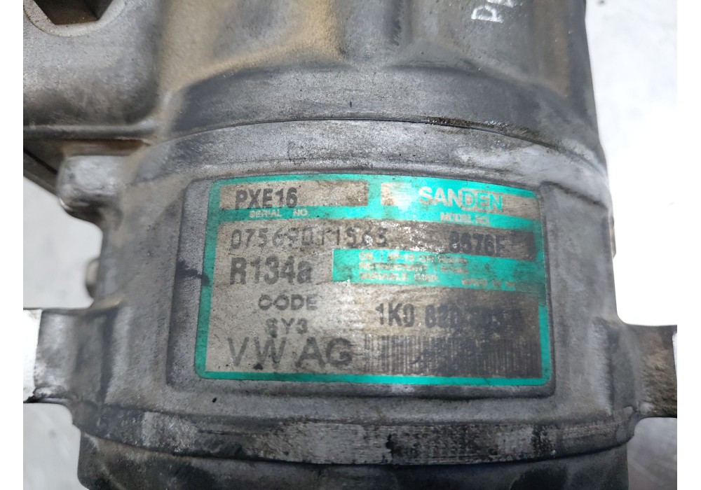 Recambio de compresor aire acondicionado para volkswagen passat b6 (3c2) 2.0 tdi 16v referencia OEM IAM 1K0820808BX  