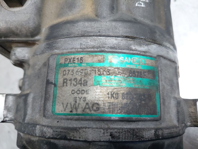 Recambio de compresor aire acondicionado para volkswagen passat b6 (3c2) 2.0 tdi 16v referencia OEM IAM 1K0820808BX  
