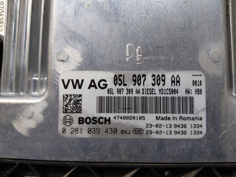 Recambio de centralita motor uce para volkswagen caddy v cargo referencia OEM IAM 05L907309AA 0281039430 