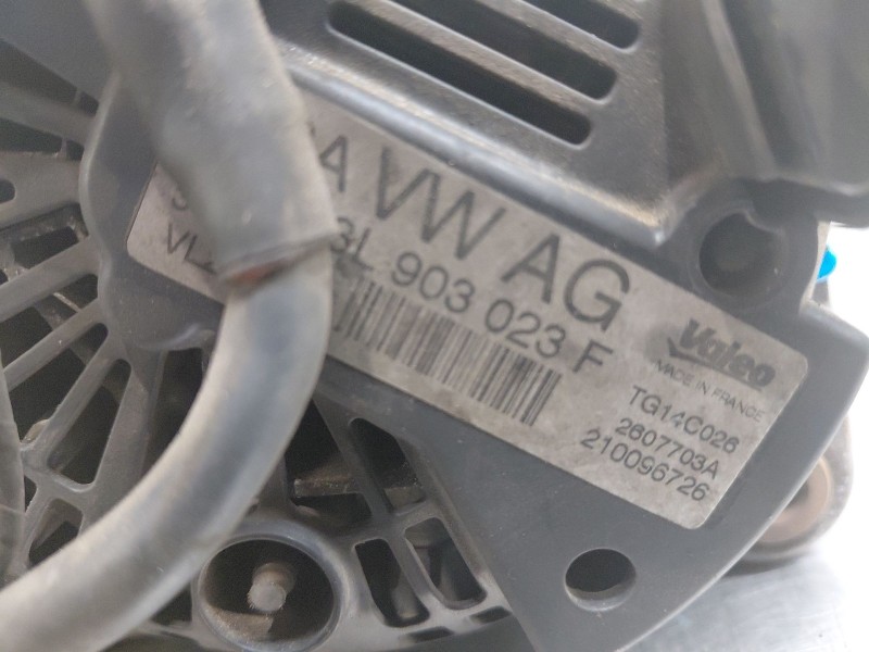 Recambio de alternador para volkswagen tiguan (5n_) 2.0 tdi 4motion referencia OEM IAM 03L903023F  