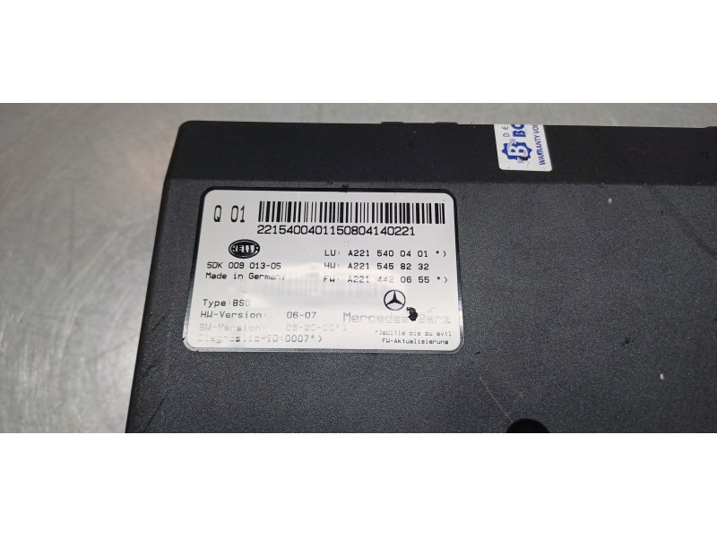 Recambio de modulo electronico para mercedes clase s (w221) berlina 320 / 350 cdi (221.022) referencia OEM IAM 2215400401  