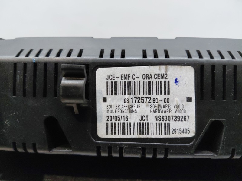 Recambio de pantalla multifuncion para peugeot 3008 style referencia OEM IAM 9817257280  