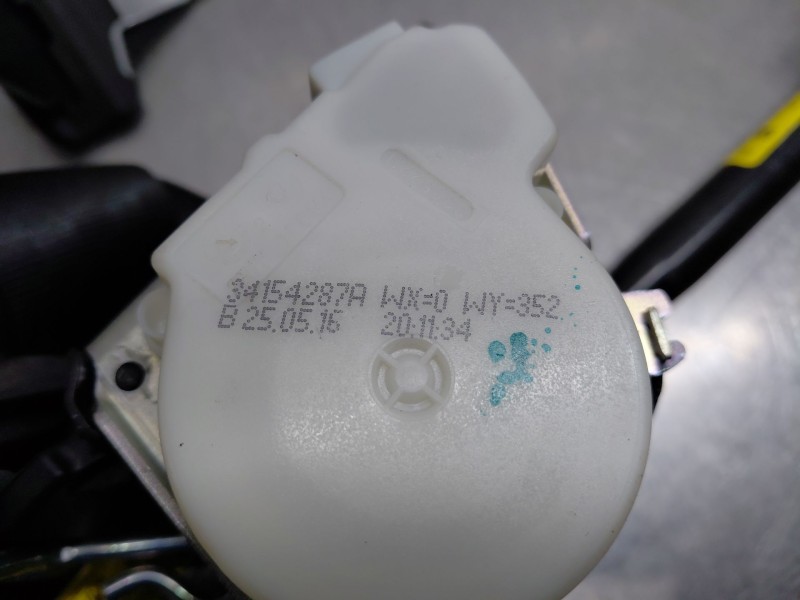 Recambio de cinturon seguridad delantero derecho para peugeot 3008 style referencia OEM IAM 98019795XX 98019822XT 