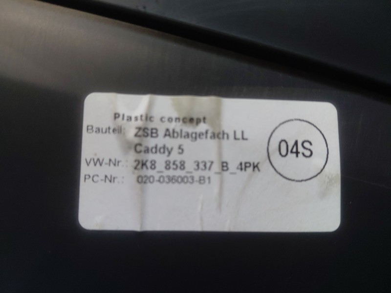 Recambio de guantera para volkswagen caddy v cargo referencia OEM IAM   