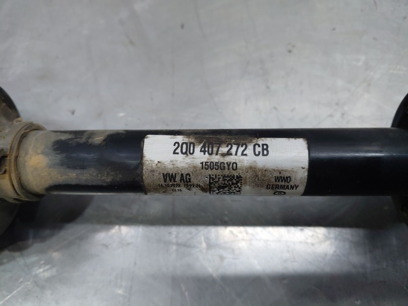 Recambio de transmision delantera derecha para volkswagen taigo life referencia OEM IAM 2Q0407272CB  