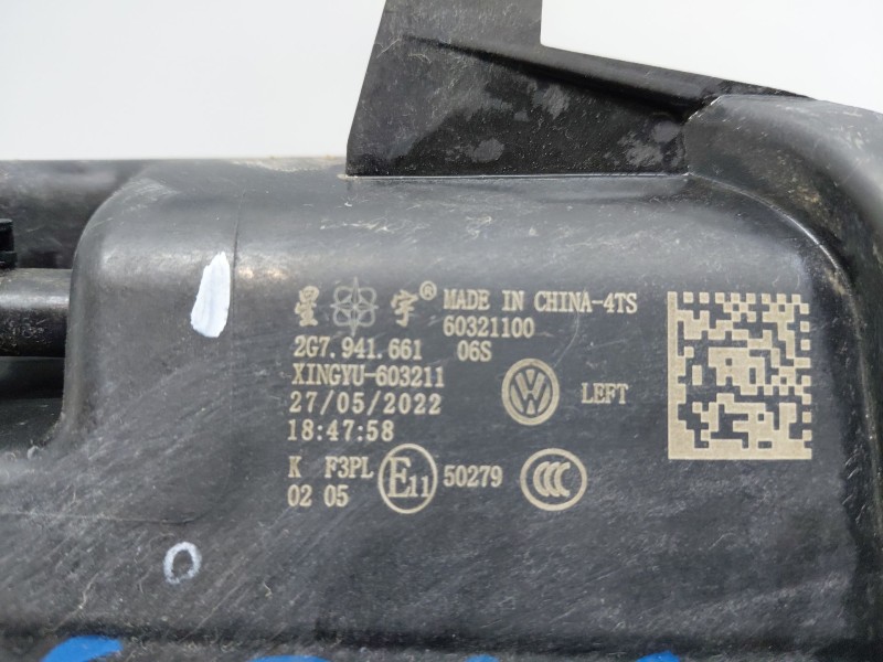 Recambio de faro antiniebla derecho para volkswagen taigo life referencia OEM IAM 2G7941661  