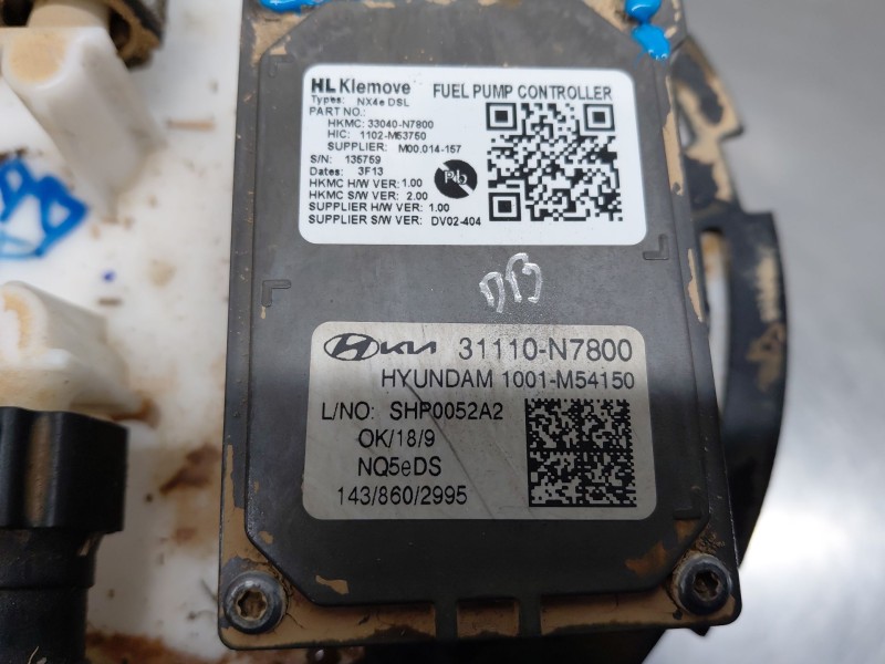 Recambio de aforador para hyundai tucson tecno sky referencia OEM IAM 31120N7800 31110N7800 