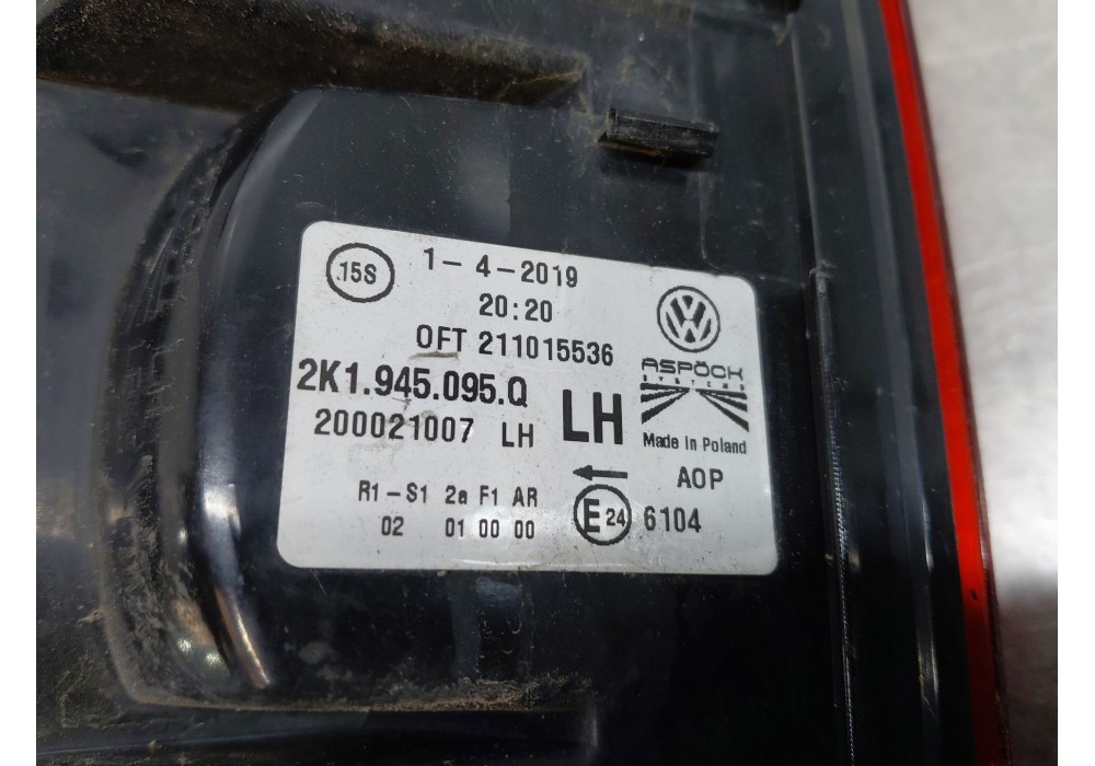 Recambio de piloto trasero izquierdo para volkswagen caddy iv furgoneta/monovolumen (saa, sah) 2.0 tdi referencia OEM IAM   