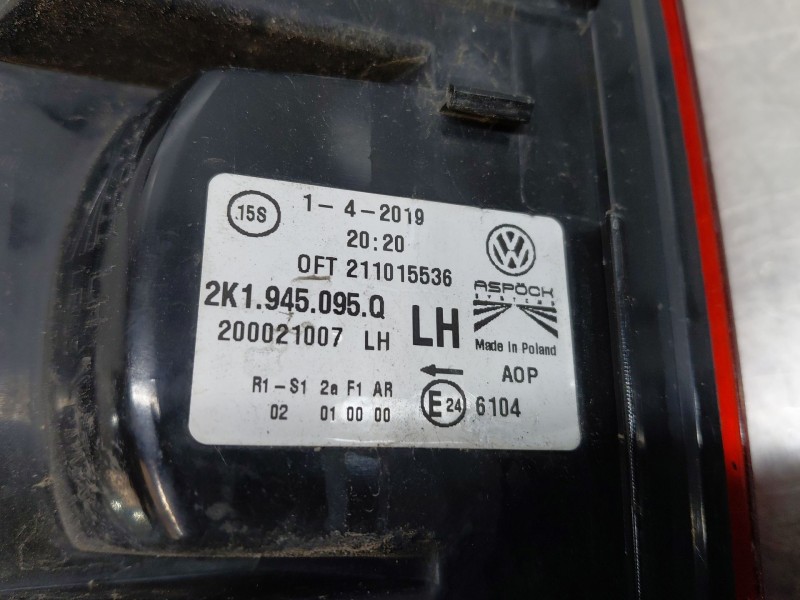 Recambio de piloto trasero izquierdo para volkswagen caddy iv furgoneta/monovolumen (saa, sah) 2.0 tdi referencia OEM IAM   