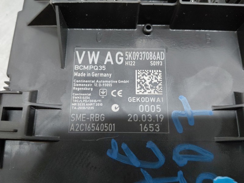 Recambio de modulo confort para volkswagen caddy iv furgoneta/monovolumen (saa, sah) 2.0 tdi referencia OEM IAM   