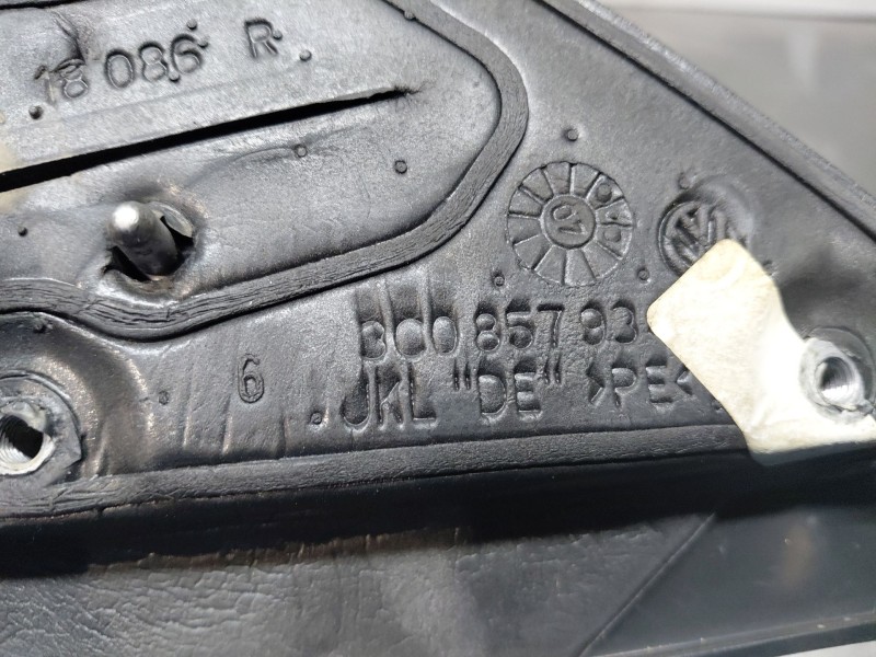 Recambio de retrovisor derecho para volkswagen passat berlina (3c2) elegance referencia OEM IAM 3C1857508DM9B9  