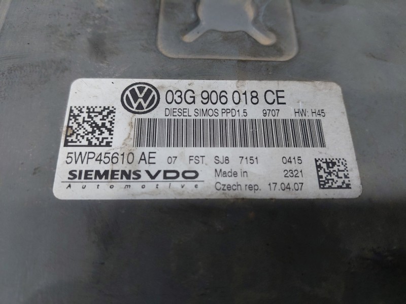 Recambio de centralita motor uce para volkswagen passat berlina (3c2) elegance referencia OEM IAM 3G906018CE  