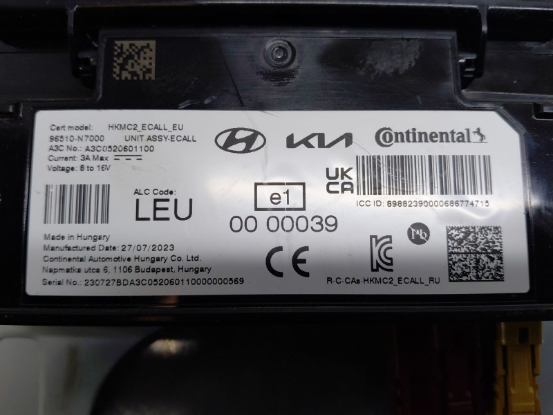 Recambio de modulo electronico para hyundai tucson tecno sky referencia OEM IAM 96510-N7000  