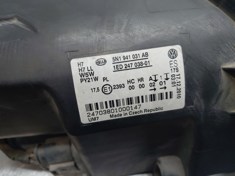 Recambio de faro izquierdo para volkswagen tiguan (5n1) advance referencia OEM IAM   