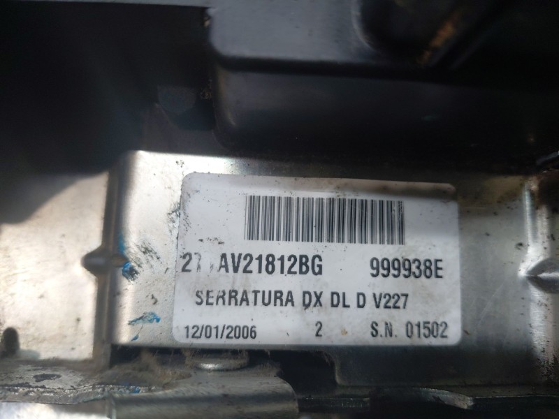 Recambio de cerradura puerta delantera derecha para ford tourneo connect (tc7) kombi referencia OEM IAM   