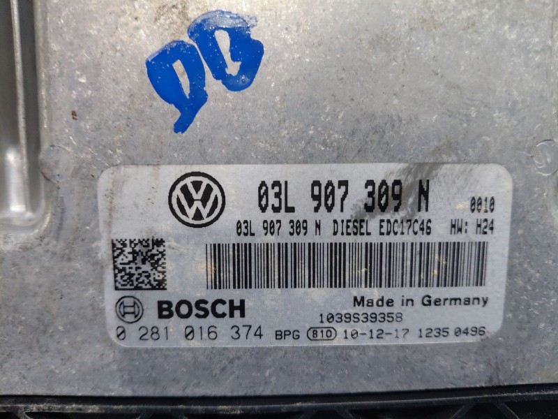 Recambio de centralita motor uce para volkswagen tiguan (5n1) advance referencia OEM IAM   