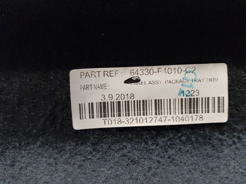 Recambio de bandeja trasera para toyota c-hr hybrid referencia OEM IAM   