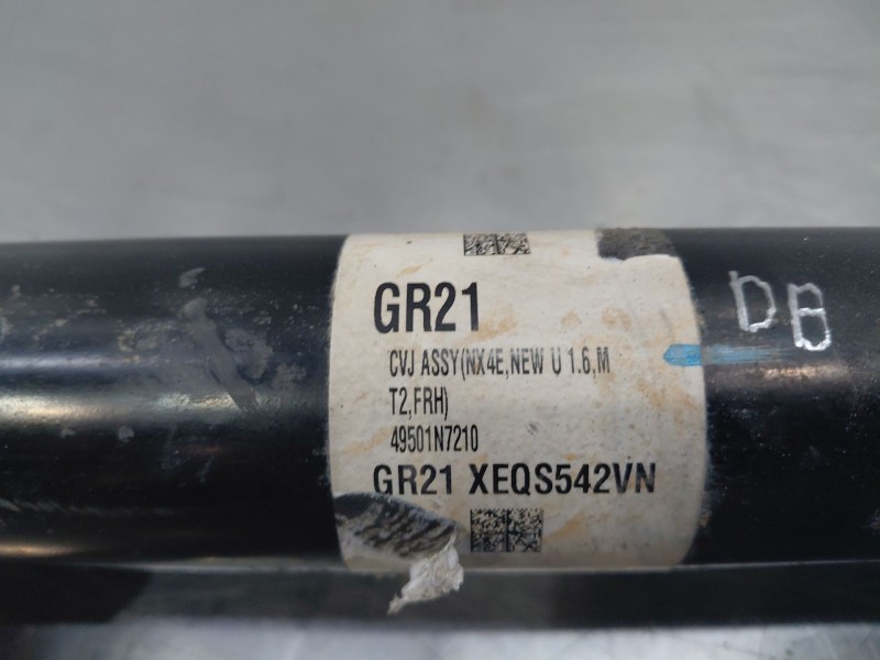 Recambio de transmision delantera derecha para hyundai tucson tecno sky referencia OEM IAM 49501N7210  