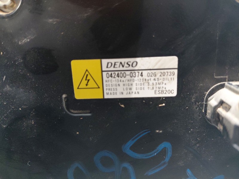 Recambio de compresor aire acondicionado para toyota c-hr hybrid referencia OEM IAM 8837047092 0424000374 